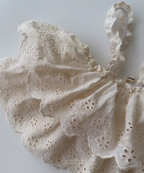 23[予約]Aosta lace cancan blouse