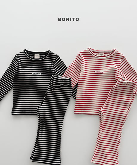 49[予約]bonito stripe slin set