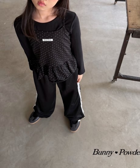 13[予約]bunny powder dot layered camisole