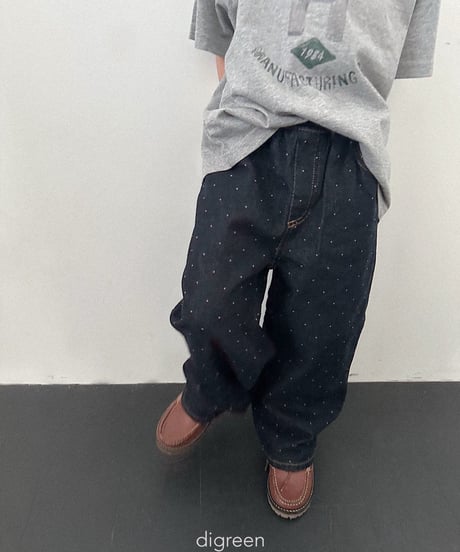 31[予約]digreen dot denim pants