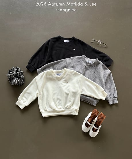 28[予約]matilda&lee v-neck sweatshirt