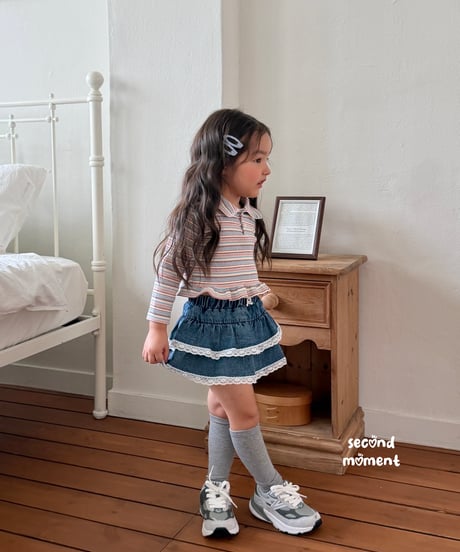 19[予約]second moment myjju collar lace tee