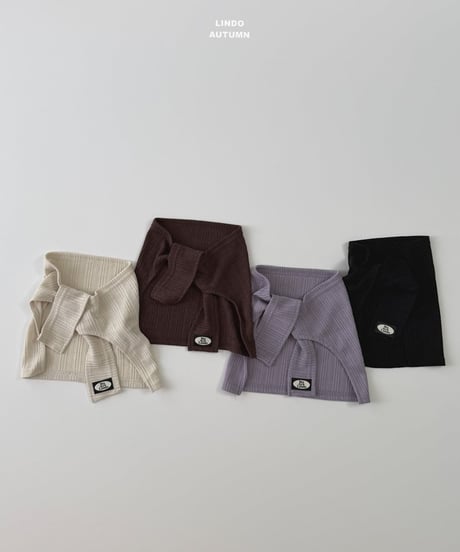 38[予約]LINDO tie cardigan(rib)