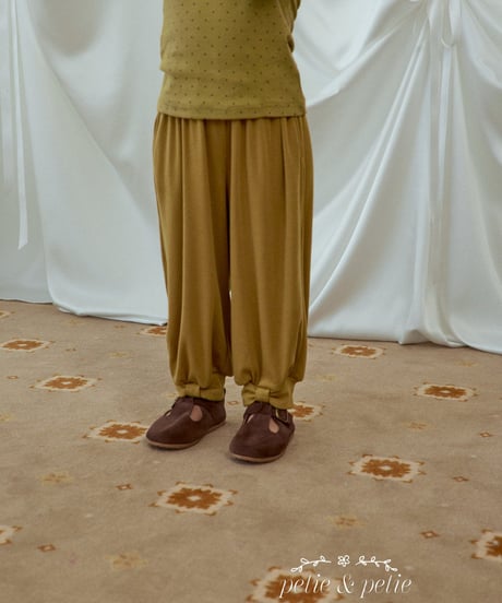30[予約]petit&petit ribbon harem pants