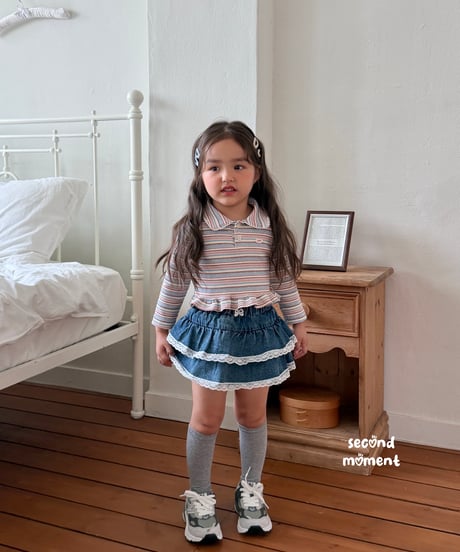 19[予約]second moment myjju collar lace tee