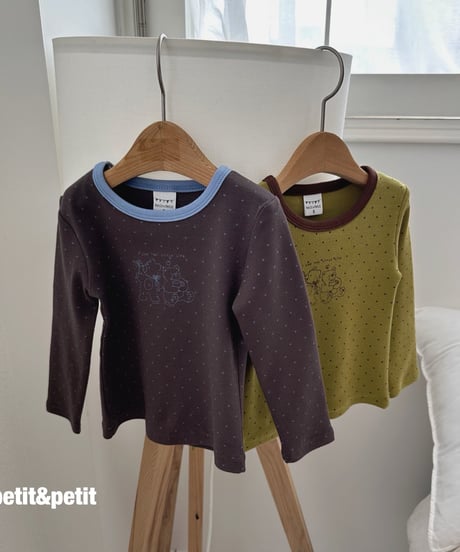 4[予約]petit&petit teddy bear dot t