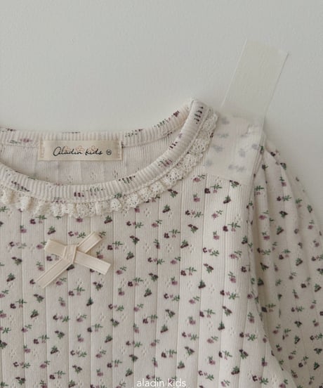 6[予約]aladin eyelet puff tee