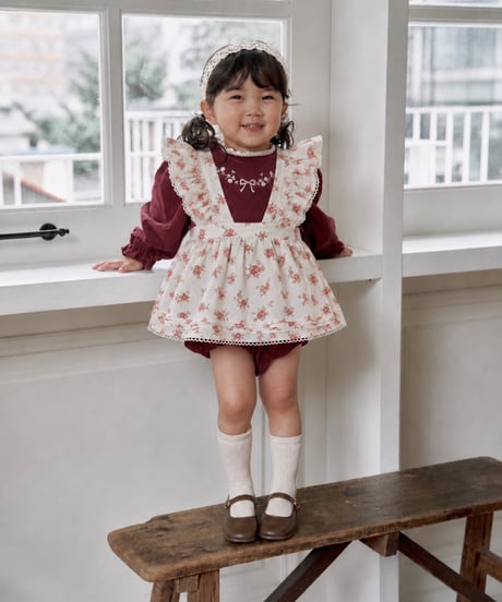 37[予約]marron flower apron