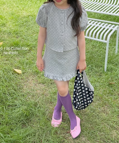 13[予約]ninibello dear dot skirt