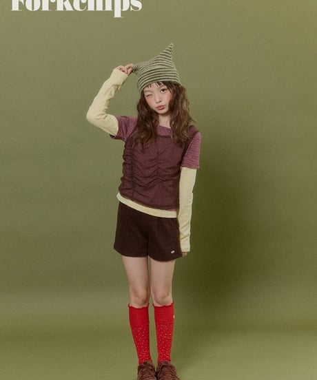 12[予約]FORKCHIPS vivid layered tee
