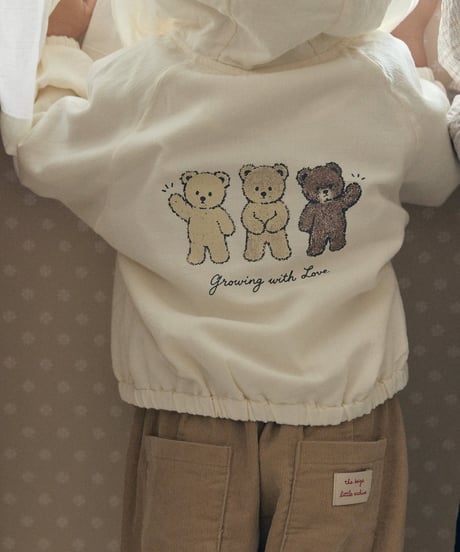1[予約]送料無料 the beige bear jumper