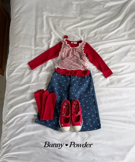 48[予約]bunny powder lovely denim pants