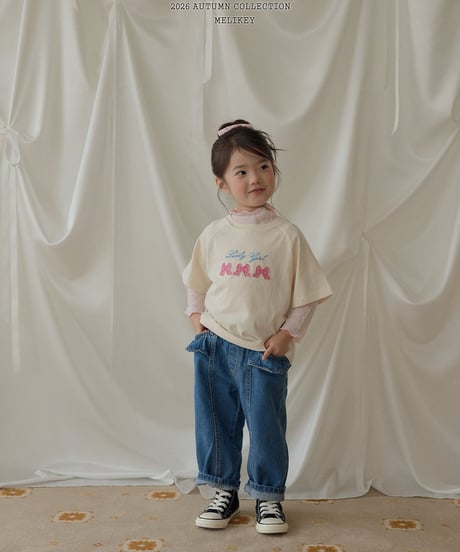 48[予約]melikey frill cut denim pants