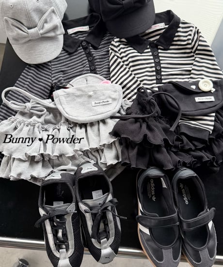 54[予約]bunny powder waffle tiered bloomers