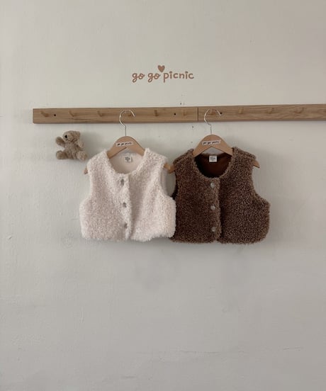 1[予約]go go picnic teddy vest