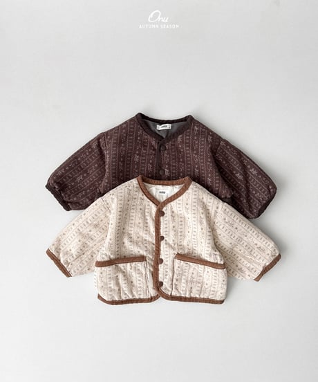 29[予約]onu picture quilted jumper