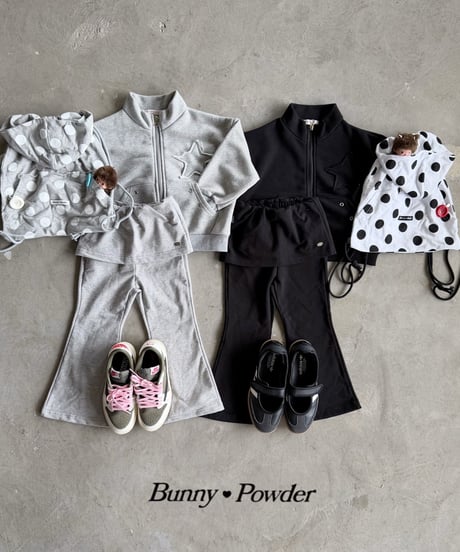 51[予約]bunny powder tenny mini wrap skirt pants