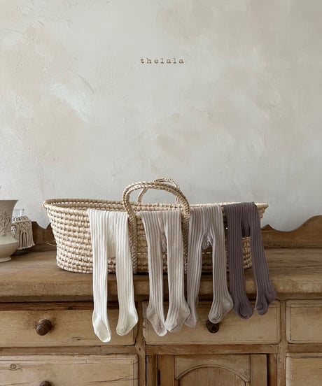 41[予約]thelala lalla rib tights