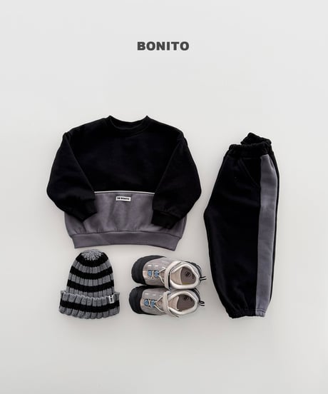 40[予約]bonito side color block jogger pants