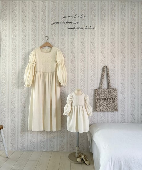 35[予約]monbebe rose lace ops