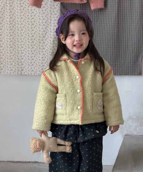 54[予約]aiai boucle color block jacket