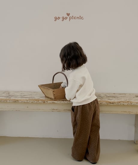 9[予約]go go picnic latte pants