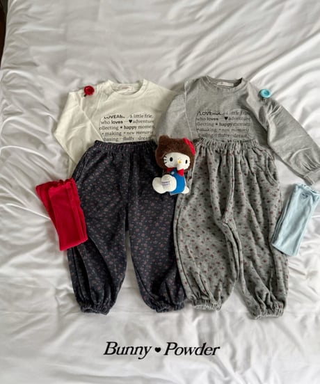 33[予約]bunny powder warm heart tee