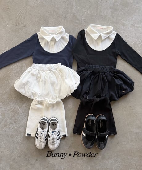 56[予約]bunny powder balloon skirt