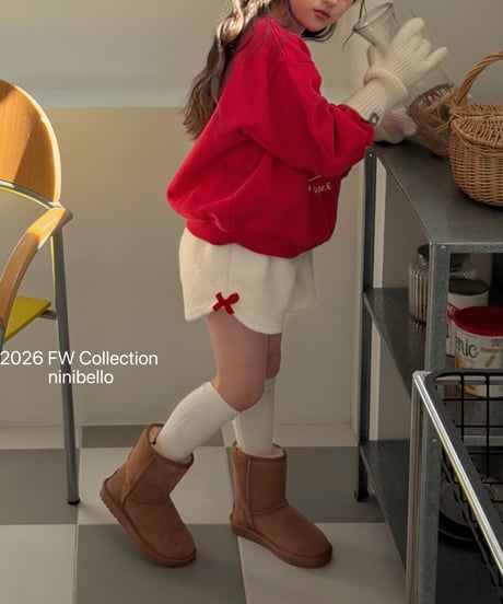 18[予約]ninibello meringue ribbon pants(12m-2XL)