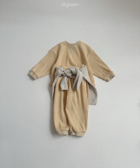 15[予約]digreen flat waffle pants