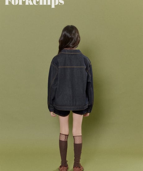 2[予約]FORKCHIPS union denim jacket