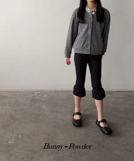 52[予約]bunny powder frill capri pants