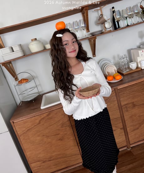 75[予約]matilda&lee twist cardigan set