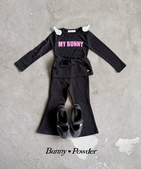 51[予約]bunny powder tenny mini wrap skirt pants