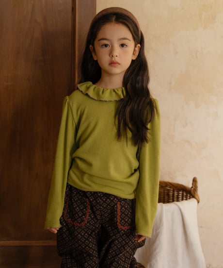 10[予約]OREN blooming frill picot t-shirt