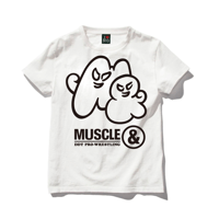 MUSCLE&ロゴTシャツ（白）