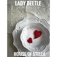 lady beetle Heart brooch🐞