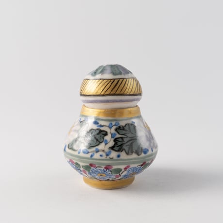 つちやまり　茶入れ