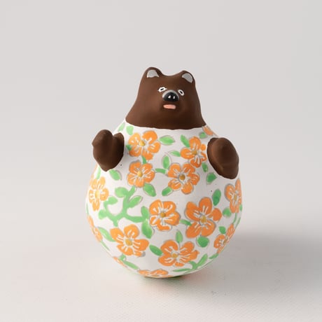 アトリエおはよう　起き上がりくま（花）