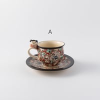 斎藤知　カップ＆ソーサー唐子付