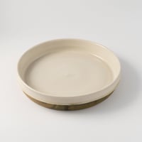 大村剛　白磁色絵ドラ鉢