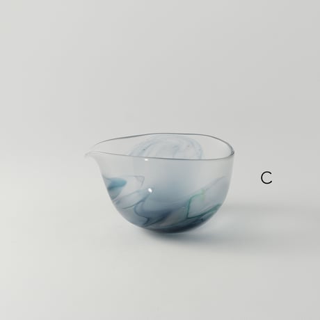 大迫友紀　墨流しの片口