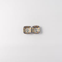 つちやまり　四角豆皿