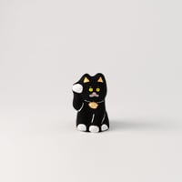 アトリエおはよう　まねきねこ（黒）
