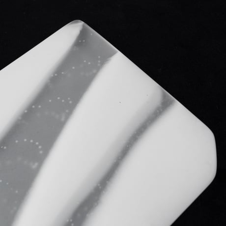 大迫友紀　雪道角皿小