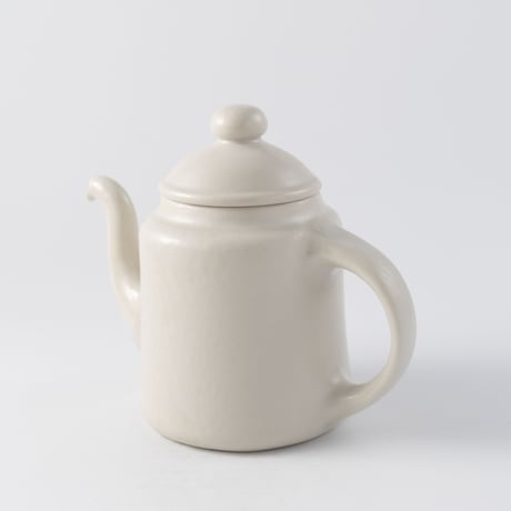 伊藤叔潔　コーヒーポット白磁