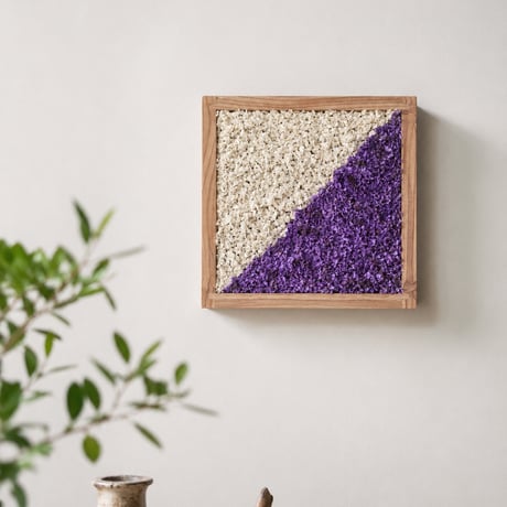 スターチスbox壁掛け【white×purple】