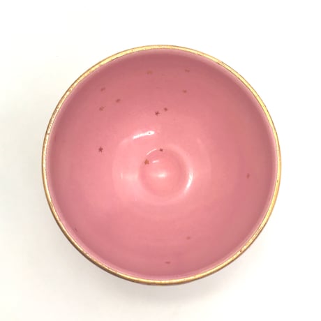 778 茶碗　星の王子さまとろくろの星　鴇羽色　12.1×8.7cm