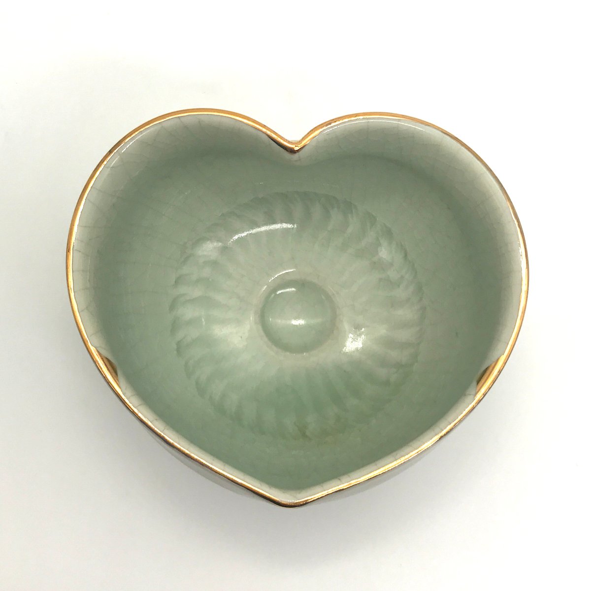 745 猪目茶碗 青磁 13.0×7.7cm | 小野穣 アトリエONO