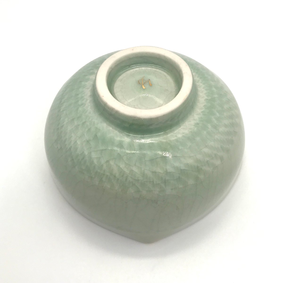 猪目茶碗　青磁　小野穣 745 猪目茶碗 青磁 13.0×7.7cm | 小野穣 アトリエONO